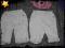 Spodnie sztruksowe dla bliźniaczek r. 62 (2-4 msce