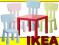 14 mammut zestaw IKEA 4x krzesełko stolik KOLORY