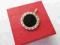 Wisior BVLGARI czarna emalia srebro pr. 925