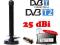 Magnetyczna antena DVB-T/DVB-T2 25 dB Full HD