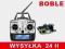 NADAJNIK + ODBIORNIK CZĘŚCI F645 helikopter BOBLE