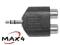 ADAPTER PRZEJŚCIE WTYK JACK 3.5 - 2x RCA CHINCH