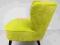 Wyjątkowy fotel vintage loft klubowy żółty ldz waw