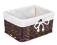 Kosz do przechowywania 18x24x12 cm brąz
