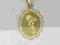 ZŁOTY MEDALIK MATKA BOSKA KOMUNIA CHRZEST 034