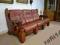 PIĘKNA SOFA SKÓRZANA, 3 os  SKÓRA naturalna, dąb