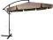 PARASOL OGRODOWY BEŻOWY NA WYSIĘGNIKU