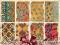 Papier SCRAPBOOKING zestaw orient vintage 8 szt