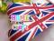 WSTĄŻKA TASIEMKA RYPSOWA - FLAGA ENGLAND 25 mm