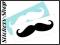 MUSTACHE - 10CM NAKLEJKA US STYLE STICKERS