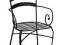 KRZESŁO METALOWE OGRODOWE CZARNE KRZESŁA MEBLE