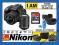 NIKON D3300 +18-55 VR II 55-200 8 ELEMENTÓW NOWOŚĆ