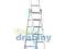 Drabina Drabex 3 x 9 szczebli (wys. rob. 6,89m)