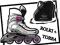 Regulowane ROLKI 4s łyżworolki + TORBA --- 39-42