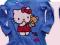 122 Bluzka TUNIKA Hello Kitty z MISIEM nieb. 672