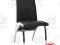LUSI KRZESŁA CHROM EKOSKÓRA CZARNY BIAŁY DO SALONU