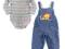 FISHER PRICE kpl ogrodniczki body spodnie 56 smyk