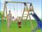 Huśtawka BASIC Blue Rabbit + Zjeżdżalnia