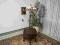 Stolik z lampą podłogową art-deco odnowiona antyk