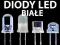 DIODY LED BIAŁE 5mm 4 rodzaje 50 SZTUK dioda DIP