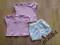 bluzeczki disney 2 szt  krótkie spodenki rozm 56