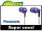 SŁUCHAWKI Panasonic RP-HJE125E-V NAKŁADKI S,M,L