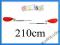 Bravo kwb xt alu 210 4 częściowe wiosło CZERWONE