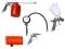 ZESTAW lakierniczy KIT 5 elementów 4 pistolety+wąż