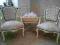7Francuski fotel shabby chic prowansja ludwik ecru