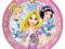 Talerzyki papierowe 23 cm Princess Glamour 8 szt.