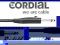 CORDIAL CIK122 kabel gitarowy JACK 6,3mm mono 1m