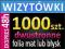 WIZYTÓWKI 1000szt DWUSTRONNE laminowane mat /błysk