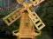 Wiatrak ogrodowy/ Drewniany 130cm - PROMOCJA !!!