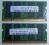 2 x SAMSUNG sodimm DDR2 2GB PC2-6400