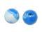 PL624 Plastikowe kulki biało-niebieskie 14mm