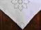 Cepeliada PIĘKNY obrus 85x85 haft Nr 35  BIAŁY