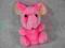 SŁOŃ SŁONIK RÓŻOWY MASKOTKA  19 CM