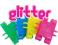 KLOCKI 175 ELEM GLITTER CLICS Z BROKATEM cb178