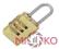 KŁÓDKA DO WALIZKI TORBY SZYFR MOSIĘŻNA YETI 21mm