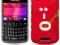 BLACKBERRY CURVE 9360 CZERWONY SMILEY GEL ETUI