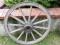 Stare koło drewniane 117cm.