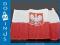 65307 CHORĄGIEWKA FLAGA POLSKI 40x30 CM MATERIAŁ