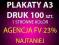 PLAKATY PLAKAT A3 100 szt PROJEKT w  CENIE