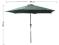 Parasol ogrodowy aluminiowy zielony 250cm z korbą