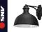 LAMPA OGRODOWA KINKIET NOTEK MINOR CZARNA METALOWA