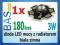 Dioda LED mocy 3W z radiatorem - biała zimna