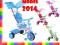 Trójkołowy ROWEREK WIELOETAPOWY Baby Trike 3w1 HIT