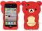 Etui Silikonowe Guma Miś Bear 3D Apple iPhone 4 4S