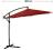 Parasol ogrodowy na wysięgniku 300 cm czerwony