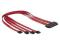 KABEL SAS 32PIN-&gt;SATA 7PIN X4 50CM DELOCK